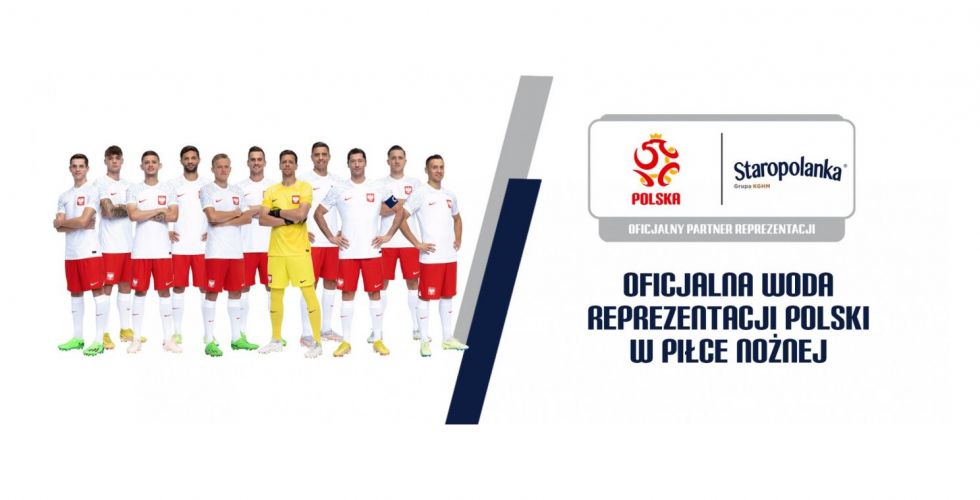 Staropolanka oficjalną wodą reprezentacji Polski w piłce nożnej